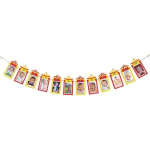 Carnival First Birthday Photo Banner