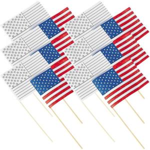Color Your Own Usa Flags – Crafts for Kids and Fun Home Activities