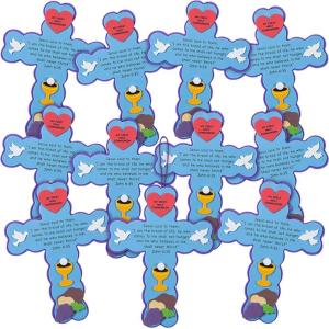 First Communion Cross Sign Craft Kit – Crafts for Kids and Fun Home Activities
