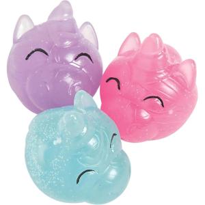 Fun Express – Unicorn Bouncing Balls – Adorable Item for Boys and Girls of All Ages – Perfect for Parties and All Occasions