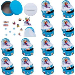 Fun Express 3 3/4″ x 4″ Snowbound Slope VBS I Can Share My Gifts Prayer Box Craft Kit – Makes 12