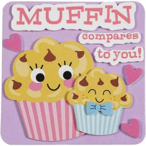 Fun Express 4″ Mother’s Day Muffin Compares to You Magnet Craft Kit – Makes 12