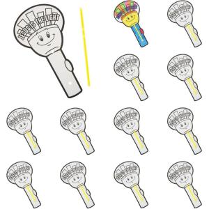 Fun Express 5 1/2″ x 10″ Color Your Own Jesus is The Light VBS Glow Stick Flashlights – 12 Pc.