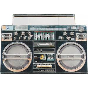 Fun Express Awesome 80’s Boom Box Stand Up – Over 4 feet Long – I Love The 1980’s Party Decor – 1 Piece – Brown