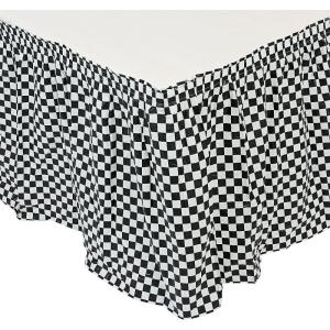 Fun Express Black/White Checkered Table Skirt – Stylish Party Decor for Events Receptions Celebrations and Themed Parties – Durable Easy to Use – Ideal for Weddings & Special Occasions – 1 Piece