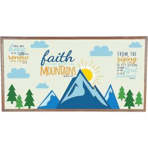 Fun Express Faith Can Move Mountains Bulletin Board Set – Educational – VBS Vacation Bible School Supplies/Decor – 10 Pieces