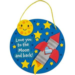 Fun Express Love You to The Moon & Back Sign Craft Kit – Makes 12