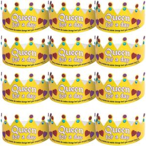 Fun Express Queen for a Day Blessed Mom Crown Craft Kit – Makes 12 – DIY Craft Gifts for Kids