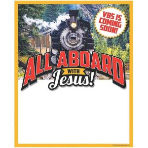 Fun Express Railroad VBS Promotional Posters – Engaging Educational Learning Activities for Kids – Ideal for Classroom Decor Vacation Bible School Religious Events – Bright Vibrant Colors – 6 Pieces
