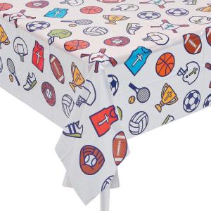 Fun Express Sports VBS TABLECOVER – Party Supplies – VBS Vacation Bible School Supplies/Decor – 1 Piece