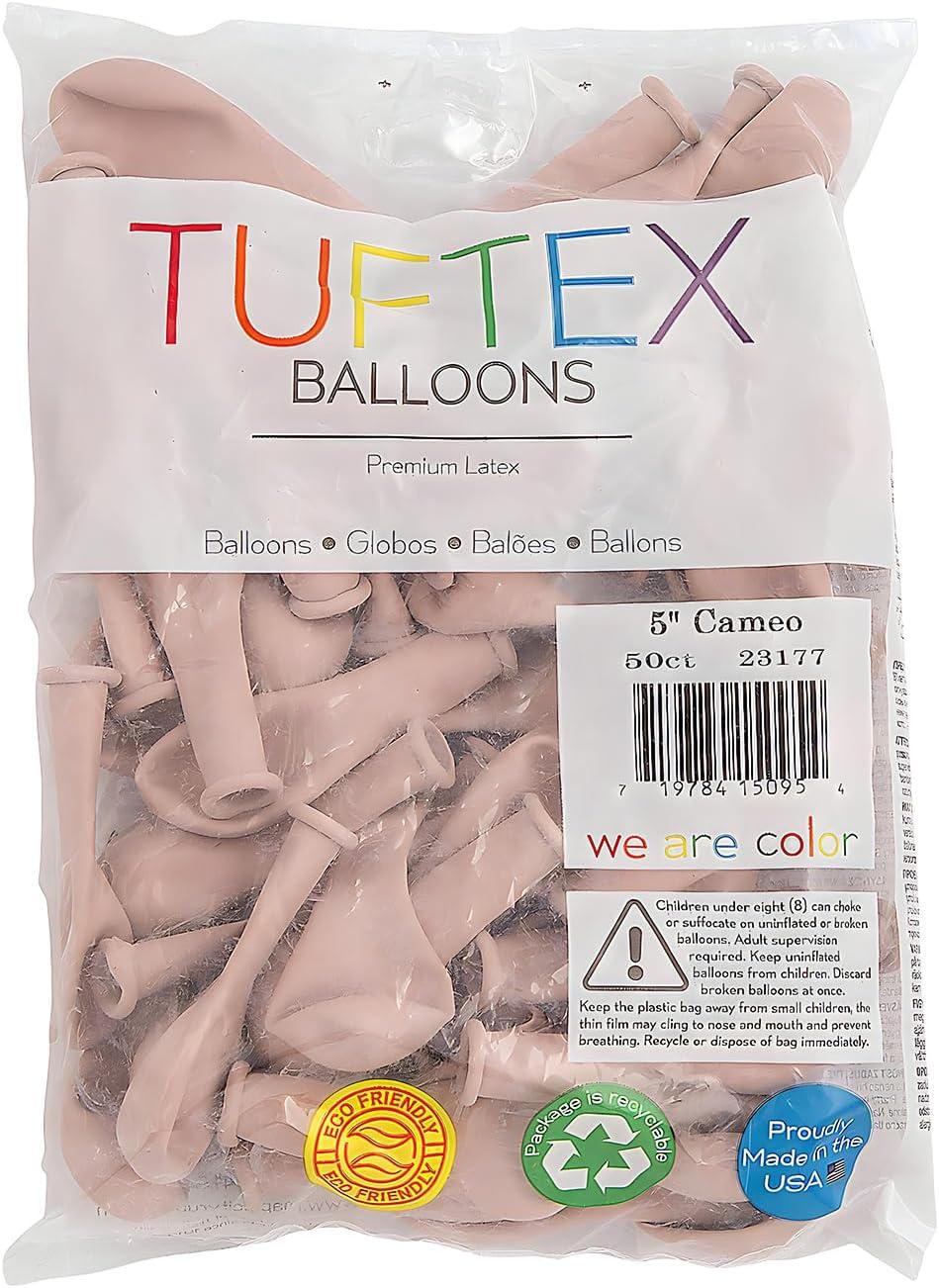 image:imageFun Express Bulk 50 Pieces Tuftex Matte Cameo 5 Natural Latex BalloonsCameo