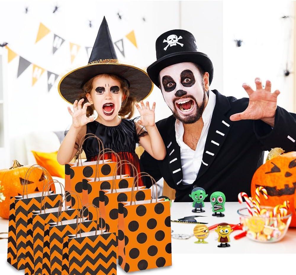 image:imageFun Express Halloween Pattern Craft Bags for Halloween Party Supplies Bags 12 Pieces