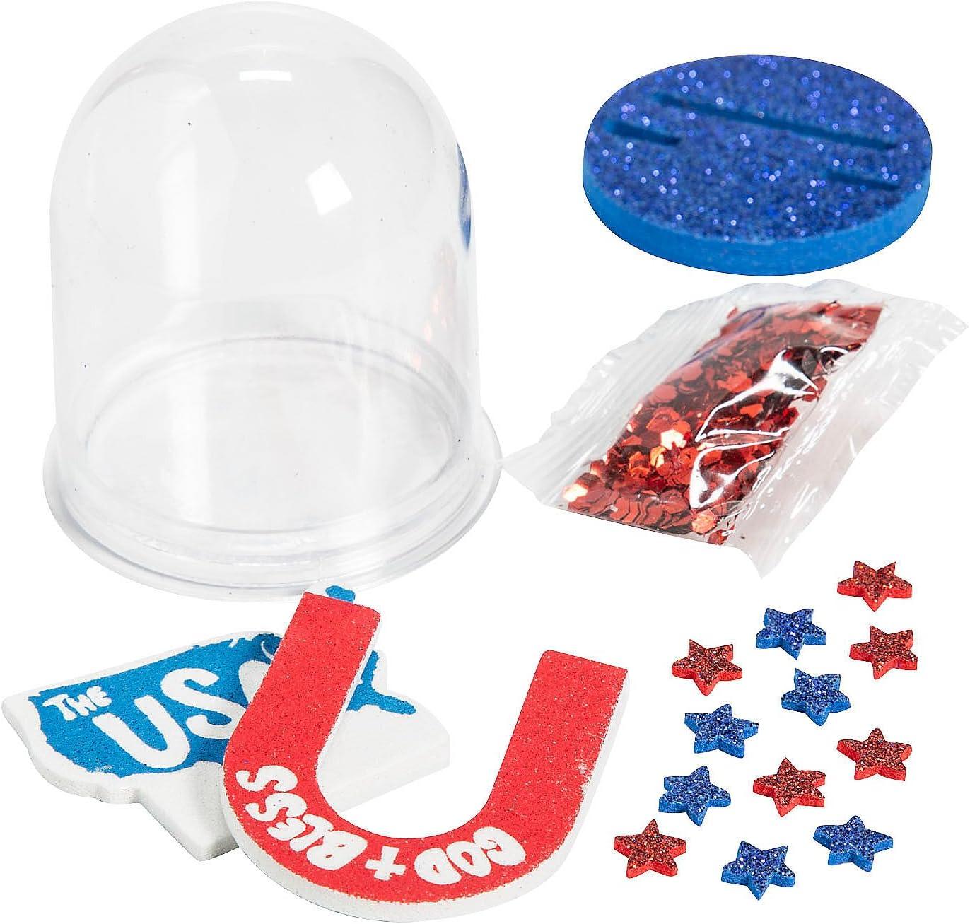 image:imageFun Express Patriotic God Bless America Glitter Globe Craft Kit Makes 12