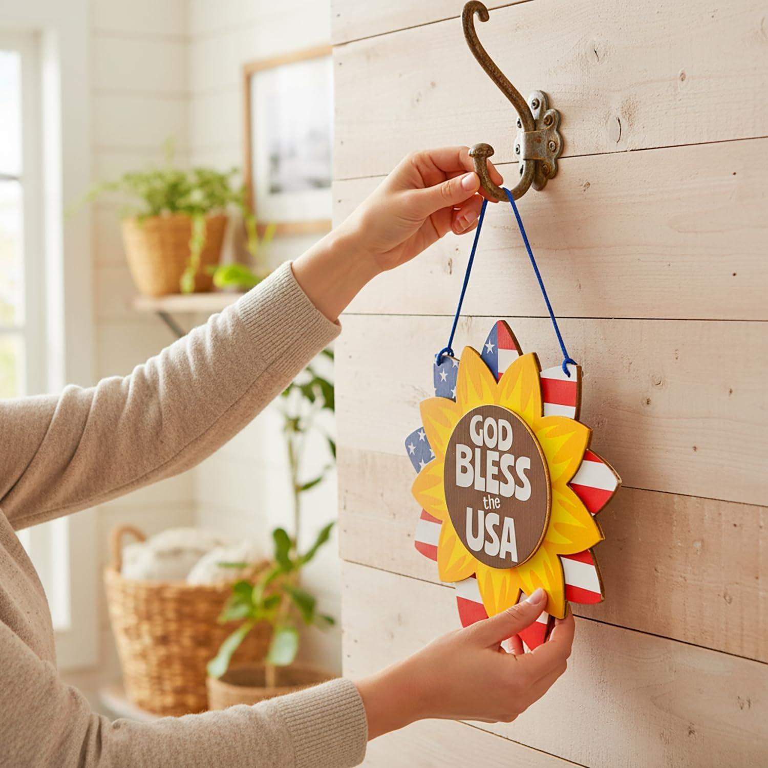 image:imageFun Express Patriotic God Bless the USA Sunflower Sign Foam Craft Kit Makes 12