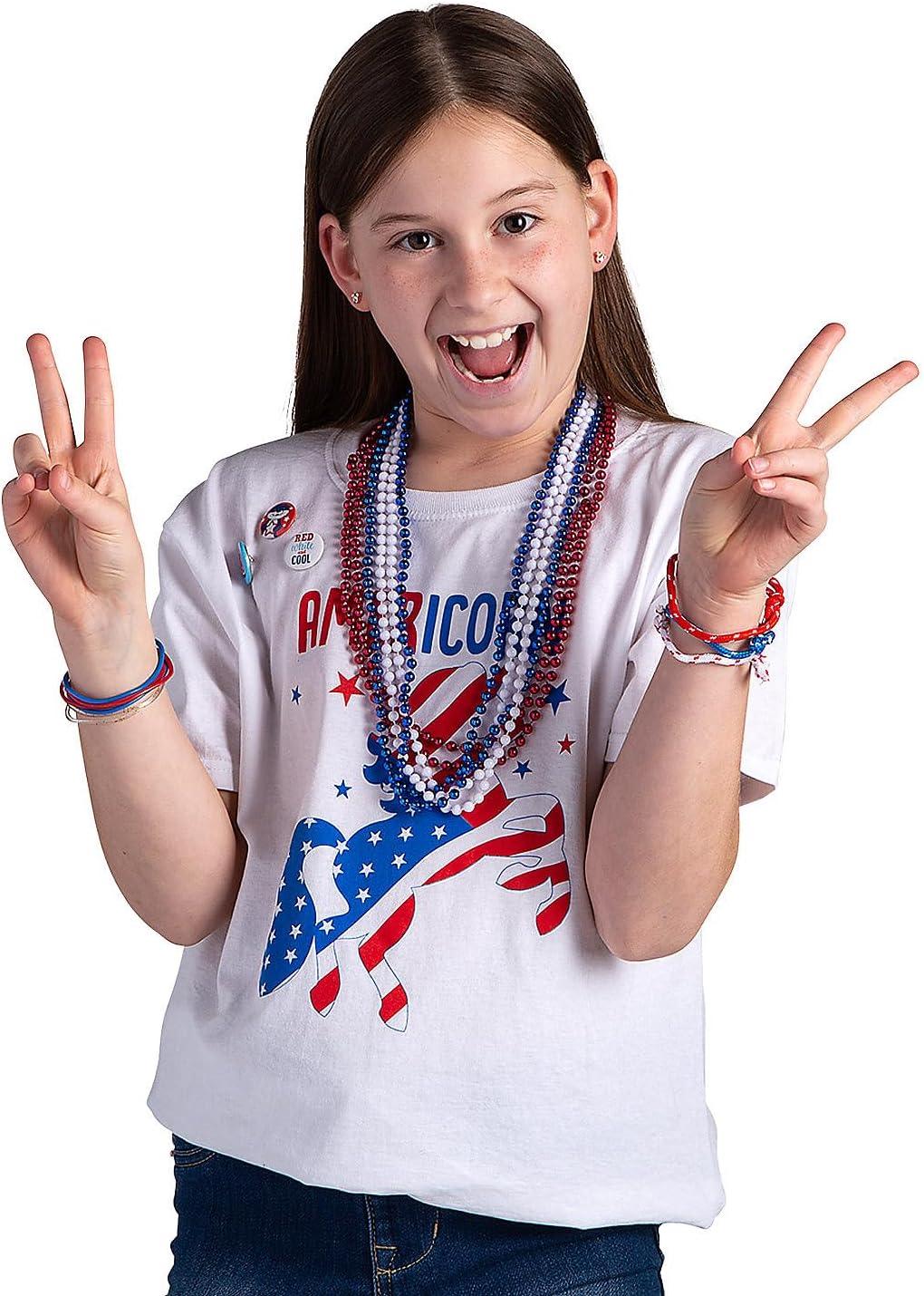 image:imageFun Express Patriotic Jewelry Parade Mix Kit Bulk 1176 Pc
