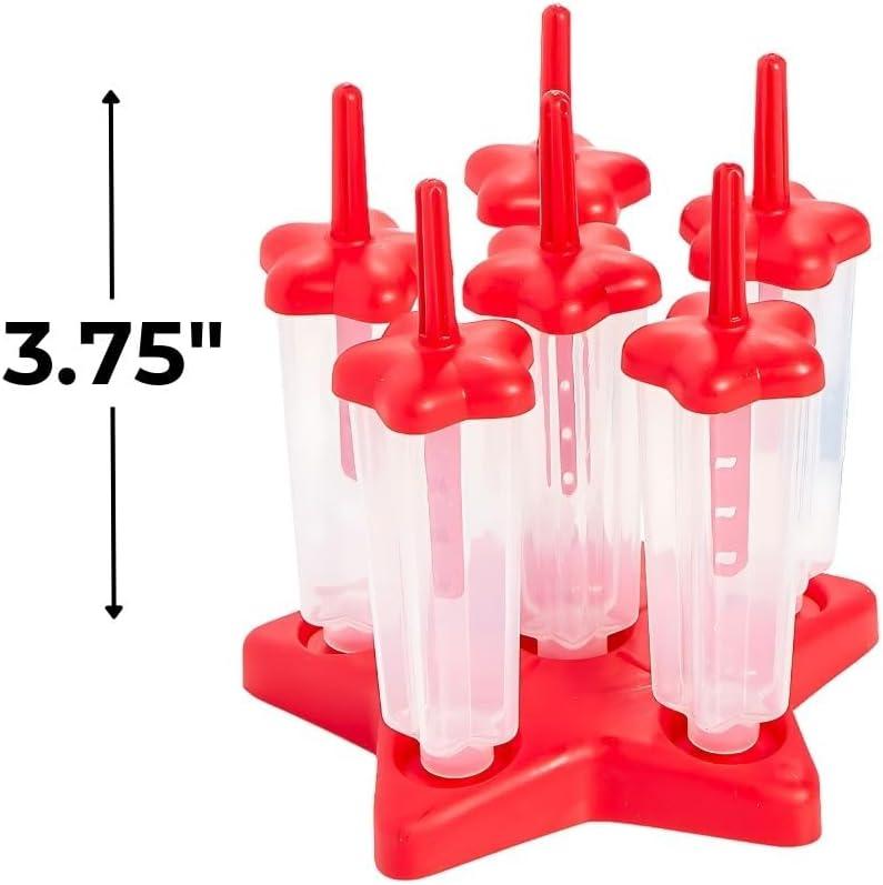 image:imageFun Express Patriotic Star Popsicle Molds 2 Pieces Ice Pop Maker Set for Kids amp Toddlers Homemade Frozen Treat Mold with Fun Shapes Plastic Freezer Popsicles Molds for 4th of July Summer Parties