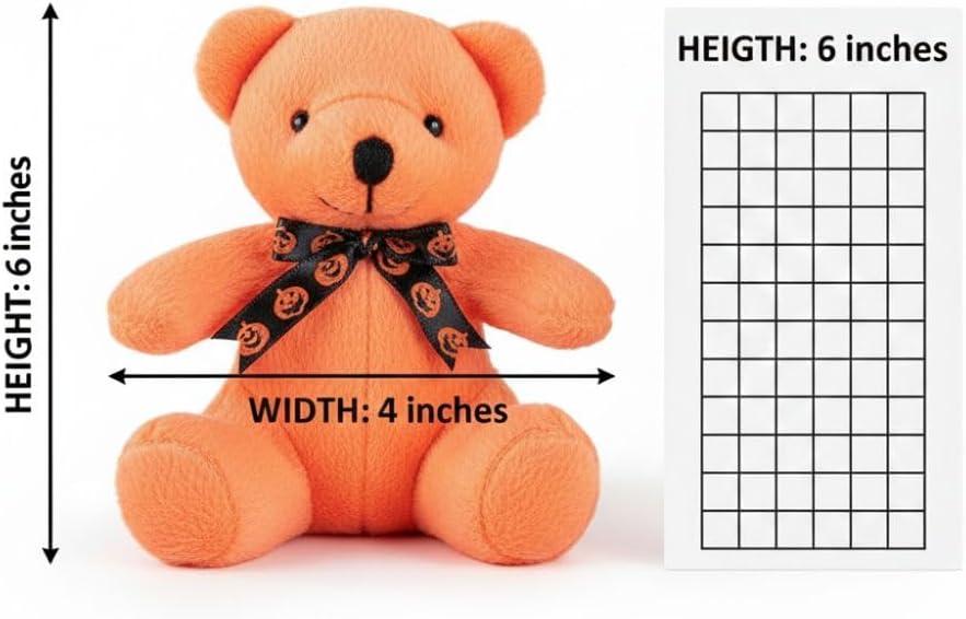 image:imageFun Express Plush Halloween Bears Toys 12 Pieces