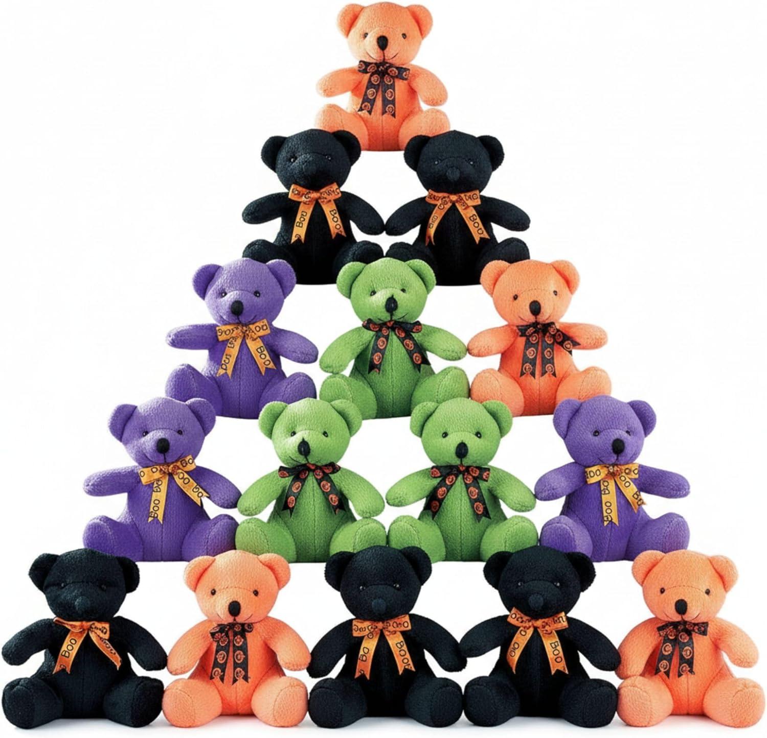 image:imageFun Express Plush Halloween Bears Toys 12 Pieces