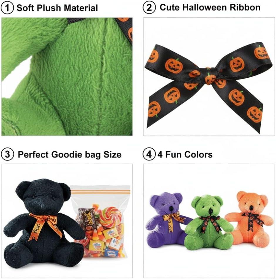 image:imageFun Express Plush Halloween Bears Toys 12 Pieces