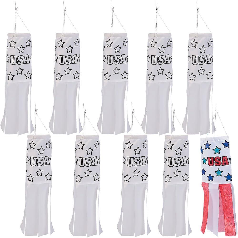 image:imageColor Your Own Patriotic Windsock Crafts for Kids and Fun Home Activities