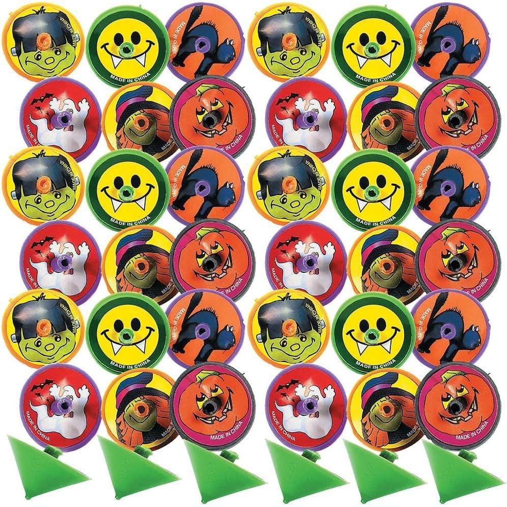 image:imageFun Express Halloween Spin Tops for Halloween Toys Value Toys Tops Halloween 144 Pieces