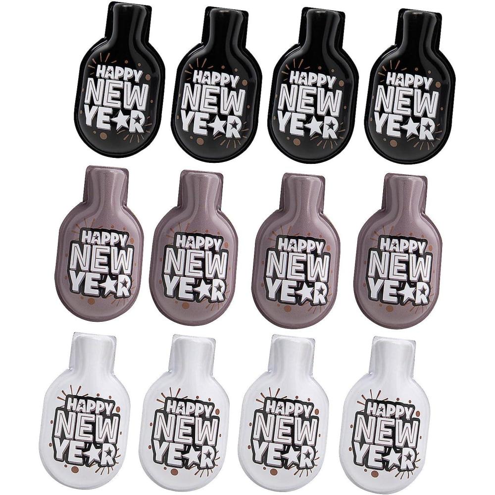 image:imageFun Express 1 12 x 2 12 Bulk 48 Pieces Mini Happy New Year Metal Clicker Toys