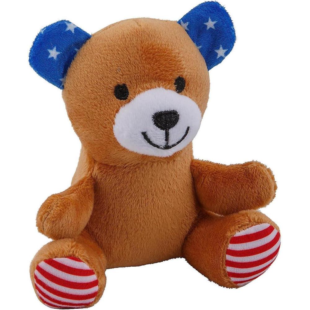 image:imageFun Express 4 14 x 4 12 Patriotic Stars amp Stripes Stuffed Bears  12 Pieces