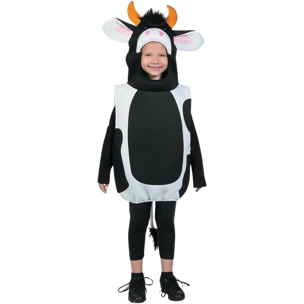 image:imageFun Express Cow Costume for Toddler amp Baby  Deluxe Farm Animal Costume for Kids Halloween Christmas Nativity amp Bible Pageants  One Size Fits Most Children Ages 26  Easy PullOver Design
