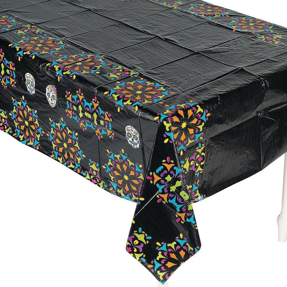 image:imageFun Express Day of The Dead Plastic Tablecloth Dia de Los Muertos and Halloween Party Supplies 1 Piece