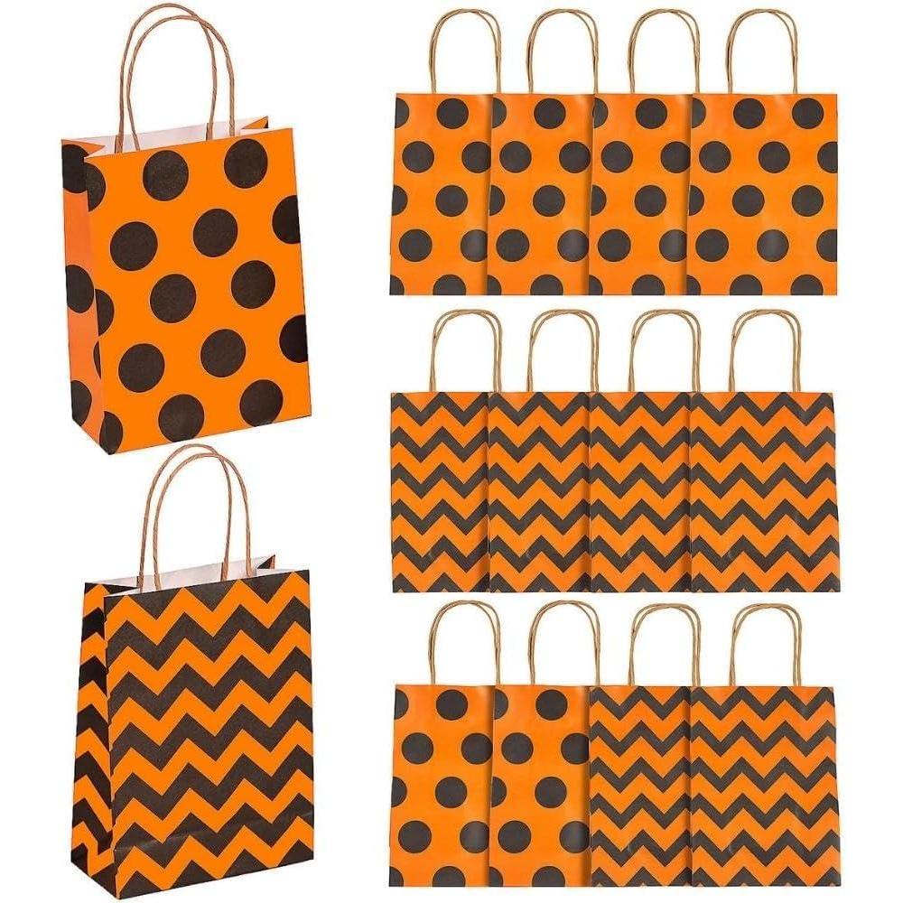 image:imageFun Express Halloween Pattern Craft Bags for Halloween Party Supplies Bags 12 Pieces