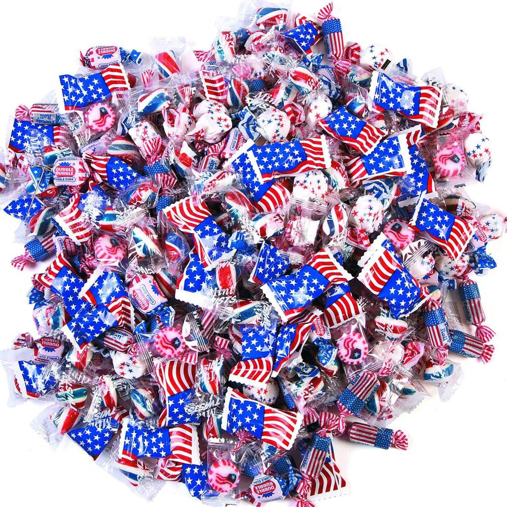 image:imageFun Express Red White and Blue Candy Bulk 60 oz Patriotic Candy Individually Wrapped 312 Pieces for 4th of July Veterans Day Memorial Day Parade Candy Assortment for All American Celebrations