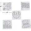 Color Your Own Patriotic Mini Puzzles – 50 Puzzles – 16 Pieces per Puzzle – Cardboard – 4 x 4 – Crafts for Kids and Fun Home Activities