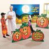 Fun Express – Christian Pumpkin Backdrop Banner for Halloween – Party Decor – Wall Decor – Preprinted Backdrops – Halloween – 3 Pieces