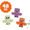 Fun Express – Halloween Owls Vinyl Characters for Halloween – Toys – Character Toys – Vinyl Characters – Halloween – 48 Pieces
