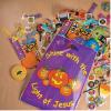 Fun Express – Religious Pumpkin Flashlight Key Chain for Halloween – Apparel Accessories – Key Chains – Light Up Key Chains – Halloween – 12 Pieces