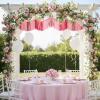 Fun Express 12 Ft. Pink Metallic Foil & Tissue Paper Hanging Ceiling Decoration