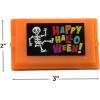 Fun Express 3″ x 2″ Mini Halloween Purple, Green & Orange Connect Disc Game – 12 Sets