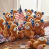 Fun Express 4 1/4″ x 4 1/2″ Patriotic Stars & Stripes Stuffed Bears – 12 Pieces