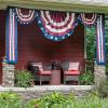 Fun Express 4th of July Decorations Jumbo Vintage Americana Bunting Banner 6 ft. x 3 ft – Patriotic Decor American Flag Bunting for Fourth of July Memorial Day | Indoor Outdoor USA Decorations
