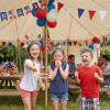 Fun Express 5 1/2″ Patriotic Glitter-Letter USA Tinsel Head Boppers – 12 Pieces