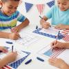Fun Express 5 3/4″ Patriotic USA Flag Stars & Stripes Stick Pens – 12 Pieces