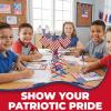 Fun Express 5 3/4″ Patriotic USA Flag Stars & Stripes Stick Pens – 12 Pieces