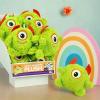 Fun Express Adorable Fuzzy Green Monsters Plush Toys – 8″ (Pack of 12) – Perfect for Party Favors, Halloween Decorations, and Kids’ Playtime