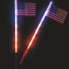Fun Express American Flag Light Up Foam Glow Sticks 12 Pack – LED Light Sticks for 4th of July Decorations & Patriotic Party Favors | Red White and Blue Accessories for Fourth of July Celebrations