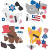 Fun Express Bulk Patriotic Pets Magnet Craft Kits – Makes 48