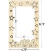 Fun Express Color Your Own Patriotic Picture Frame Magnets – DIY Craft Kit for Kids Perfect Memorial Day 4th of July & Holiday Crafts Creative Activities for Kids Personalize & Decorate – 12 Pieces