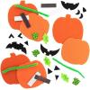 Fun Express Halloween JOL Felt Magnet CK-12 – Craft Kits – 12 Pieces