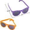 Fun Express Kids’ Halloween Jack-o’-Lantern Print Sunglasses – 12 Pc