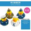 Fun Express Military Rubber Ducks Bulk 12 Pack – Army Party Favors for Kids Birthday & Classroom Prizes | Patriotic Rubber Duckies Set | Small Toys for Treasure Box, Carnival Prizes & Pinata Stuffers