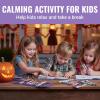Fun Express Mini Halloween Activity Books with Crayons (set of 12 books and 12 box of crayons) Party Supplies